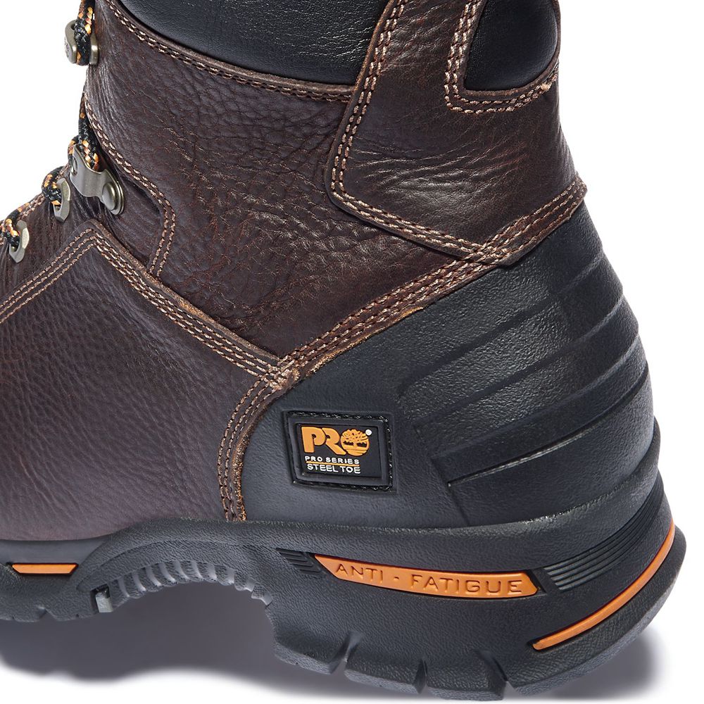 Timberland Mens Work Boots PRO® Endurance 8\" Steel Toe - Brown - India XV8654917